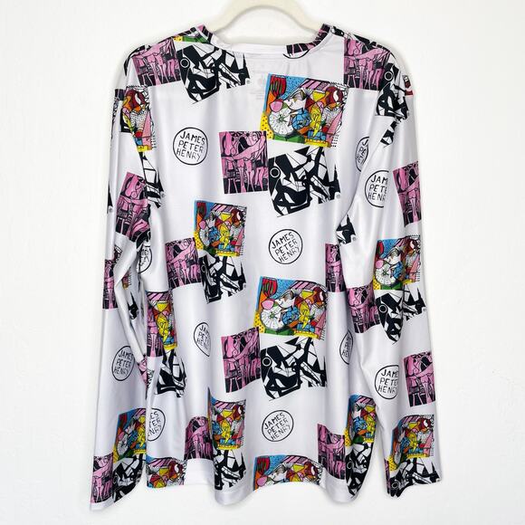 NWT Swiminista James Peter Henry Good Vibes Long Sleeve Rashguard Top Mens M - Picture 3 of 9